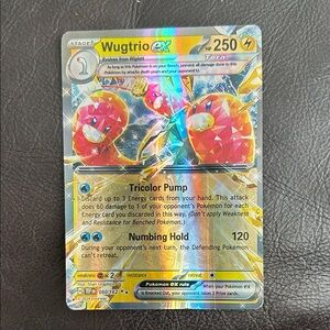 Wugtrio EX Pokemon Card